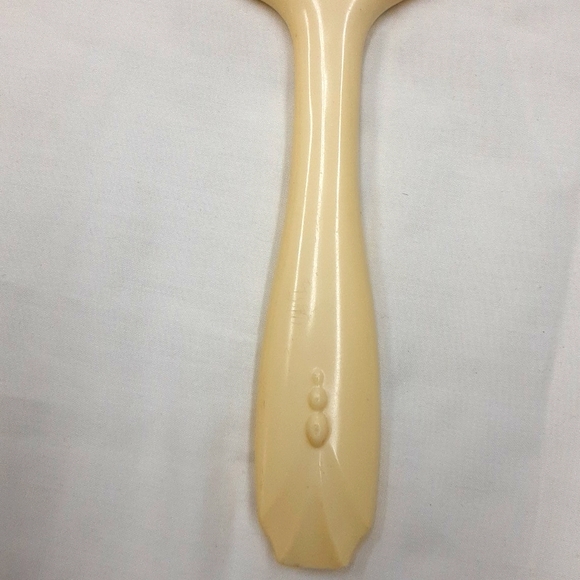 Vintage Celluloid Handheld Vanity Mirror - Picture 5 of 9